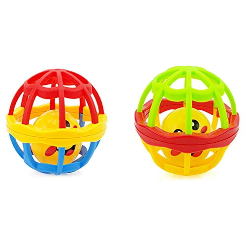 Cute Handbell Musical Developmental Bed Bell Baby Toy Rattle Three-color Ball GA 